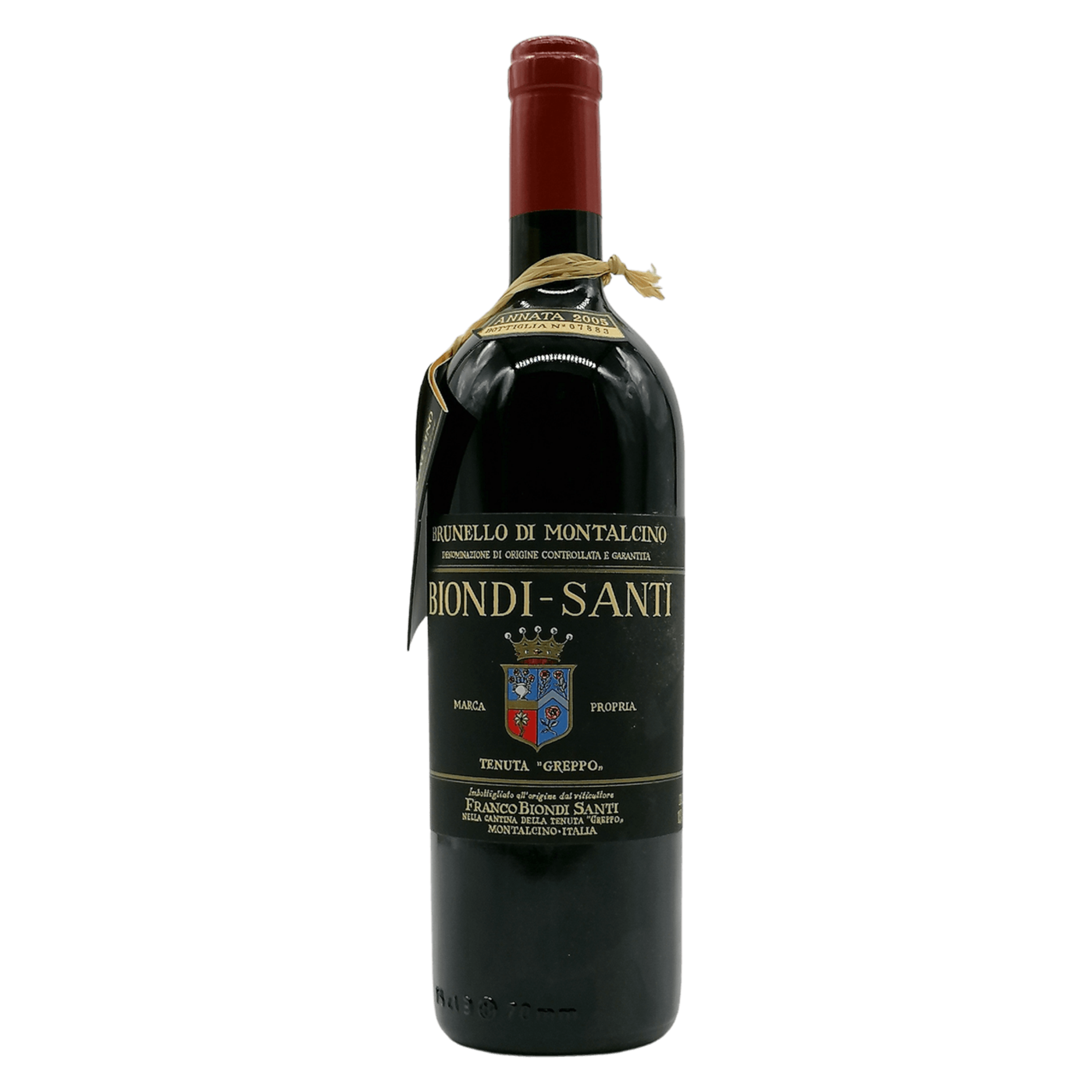 Sangiovese, Brunello di Montalcino n 22496 , Tenuta Greppo , Biondi Santi, Toscana, Italy (2005)